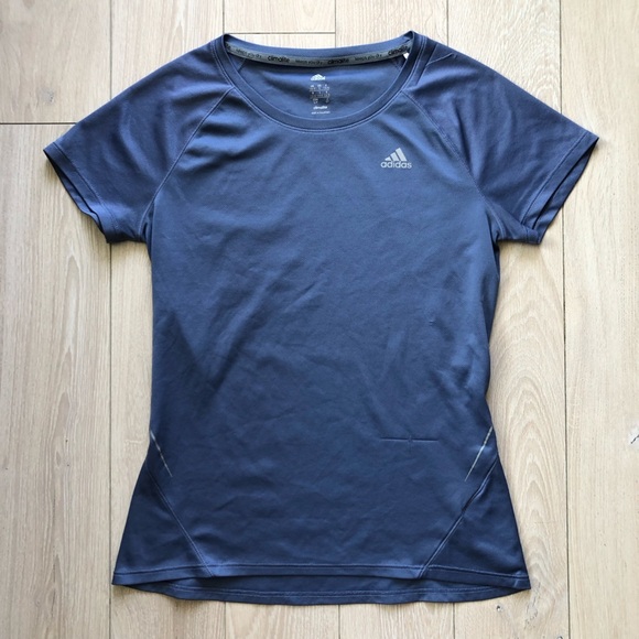 Adidas Climalite Short Sleeve T Shirt in Gray Women’s Size S - Picture 1 of 11